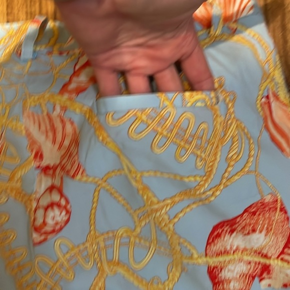 J Mclauglin womens shorts 10 medium Bermuda nautical shells twill stretch 9” - Picture 7 of 9